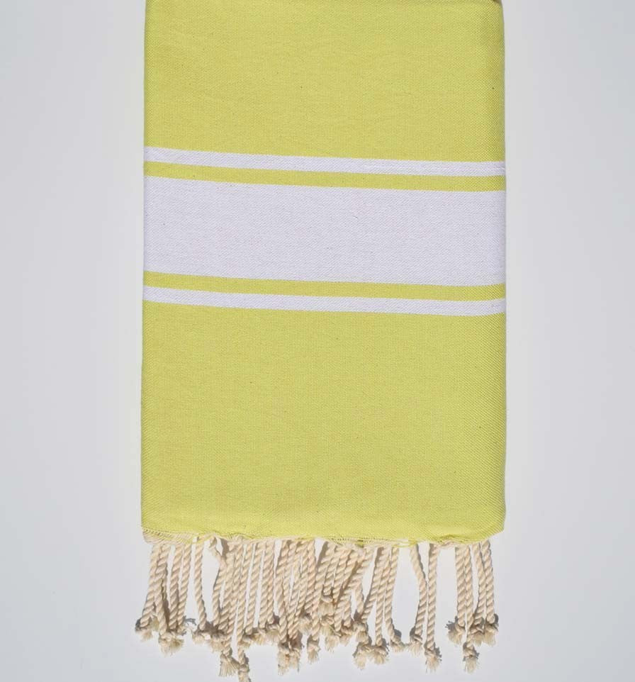 Fouta plate jaune chrome Fouta Tunisia - 1