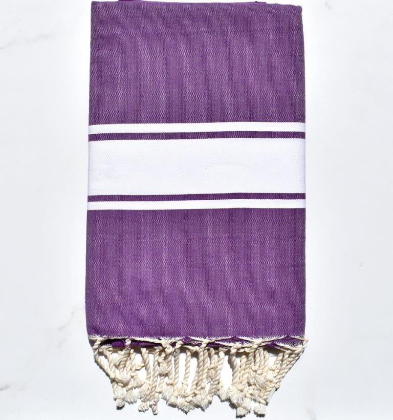 Fouta plate mauve Fouta Tunisia - 1