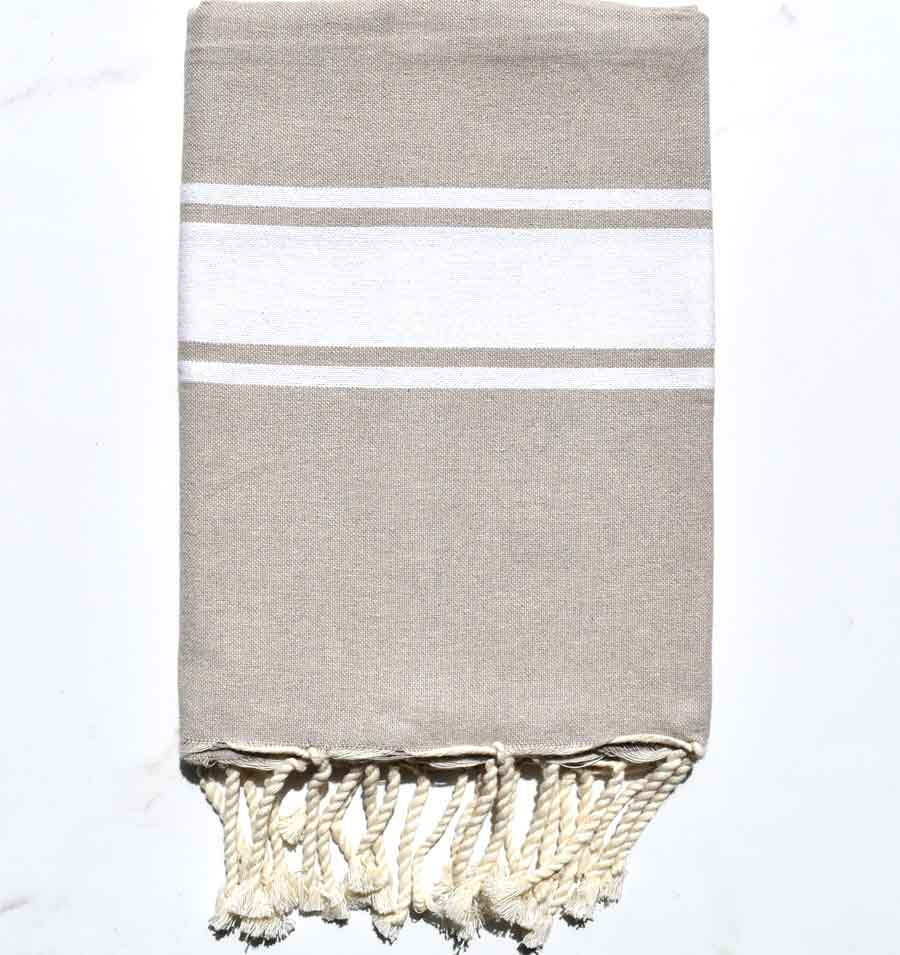 Fouta Plate grège Fouta Tunisia - 2