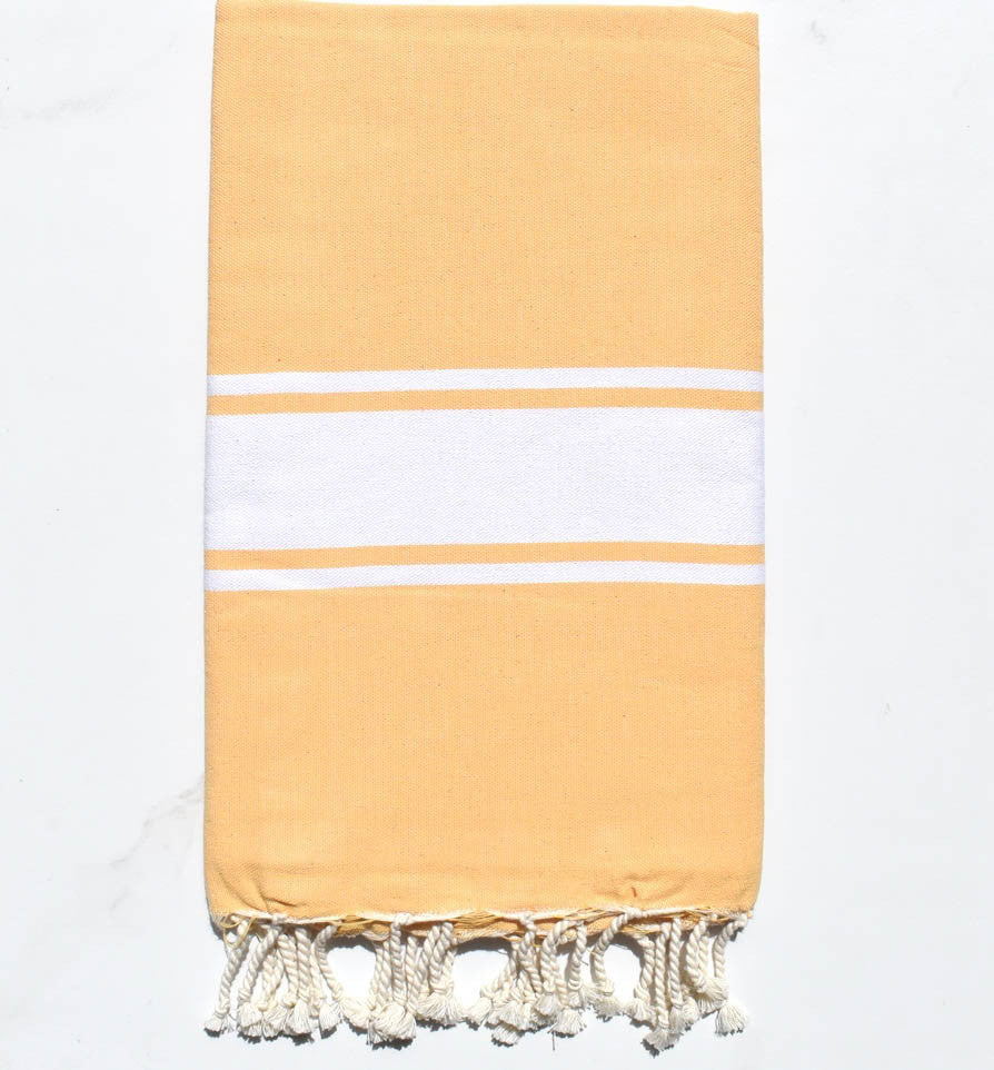 Fouta Plate jaune impérial Fouta Tunisia - 1