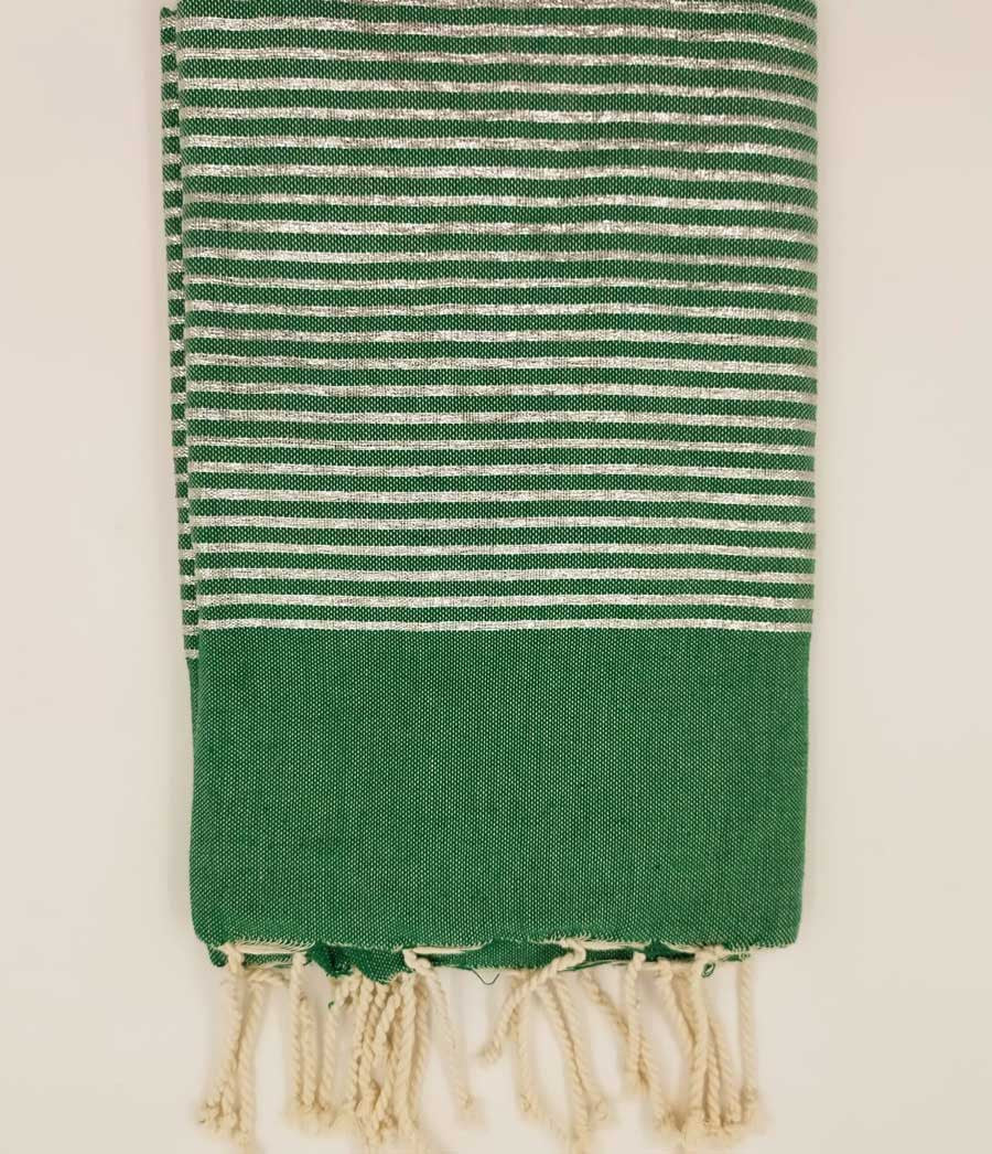 FOUTA Lurex plate verte Fouta Tunisia - 1
