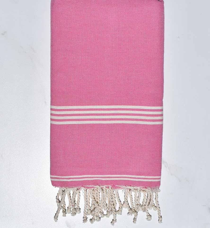 Fouta Mykonos en Coton Recyclé rose Fouta Tunisia - 4