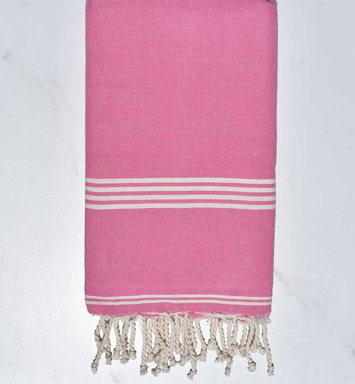Fouta Mykonos en Coton Recyclé rose Fouta Tunisia - 4