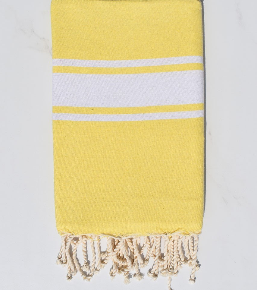 Fouta en Coton Recyclé jaune Fouta Tunisia - 2