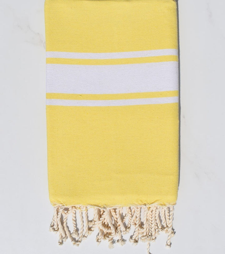 Fouta en Coton Recyclé jaune Fouta Tunisia - 2