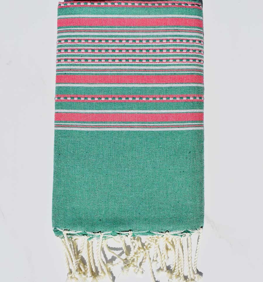 Fouta arabesque vert Fouta Tunisia - 1