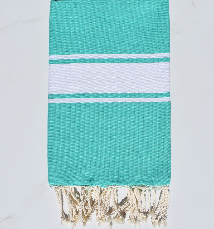 Fouta plate vert menthe Fouta Tunisia - 1