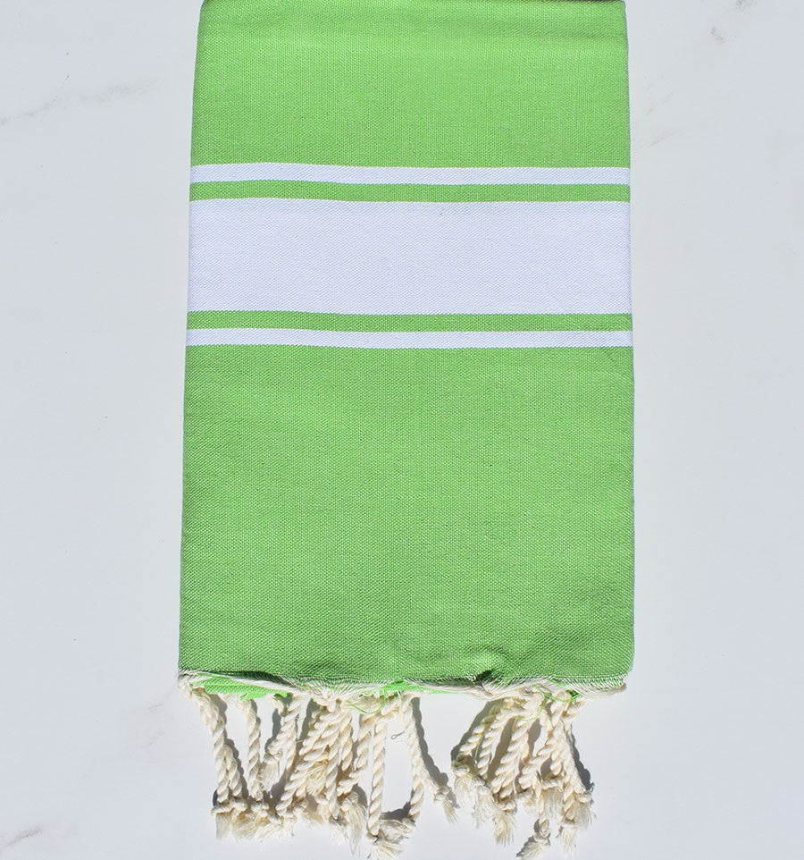 Fouta plate vert pomme Fouta Tunisia - 1