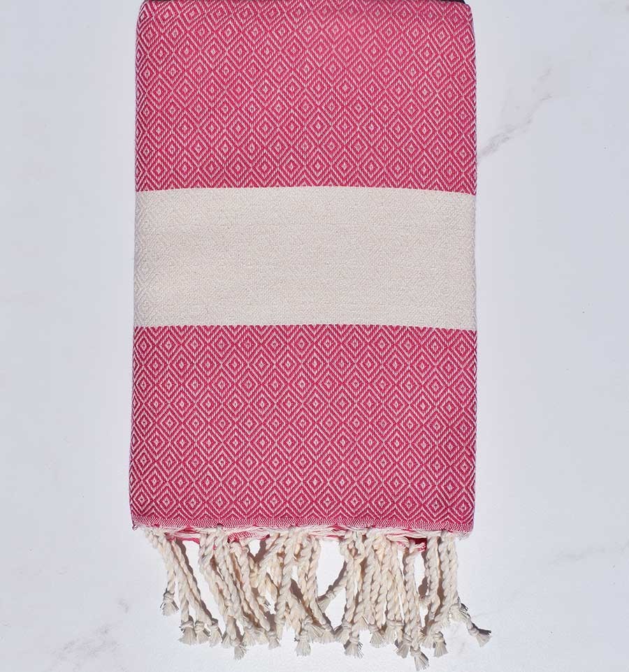 Fouta Diamant fuchsia Fouta Tunisia - 3