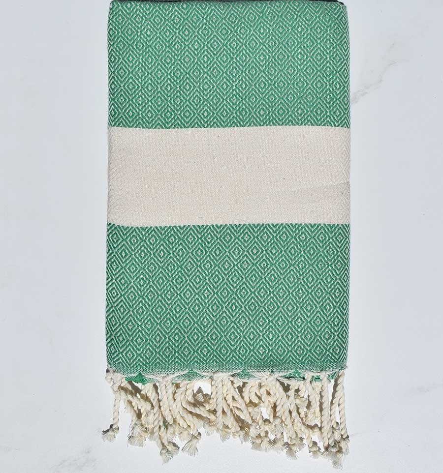 Fouta Diamant vert Fouta Tunisia - 3