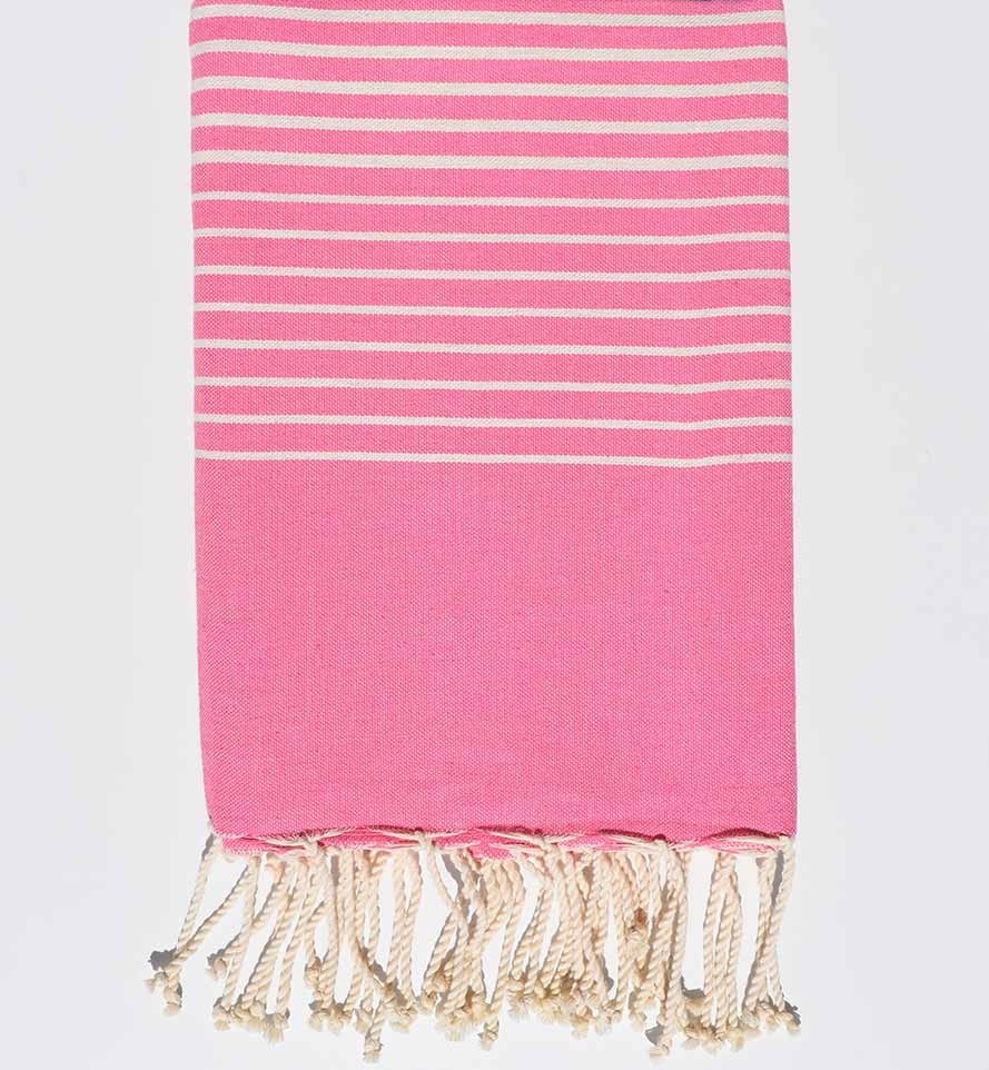 Fouta Portofino en Coton Recyclé rose clair Fouta Tunisia - 3