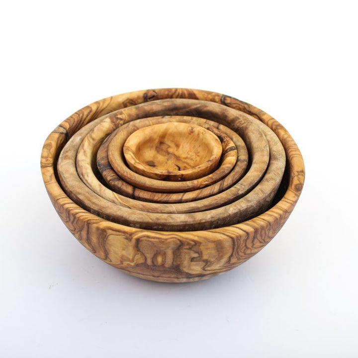 Série de 6 bols gigogne en bois d’olivier  - 1