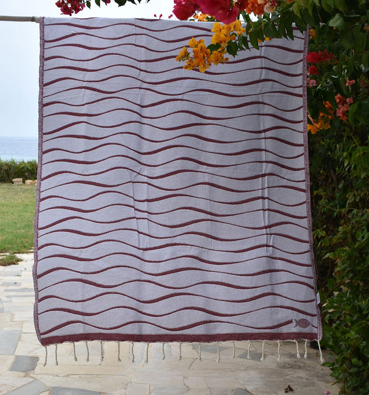 Fouta Hawaï Bordeaux Fouta Tunisia - 2