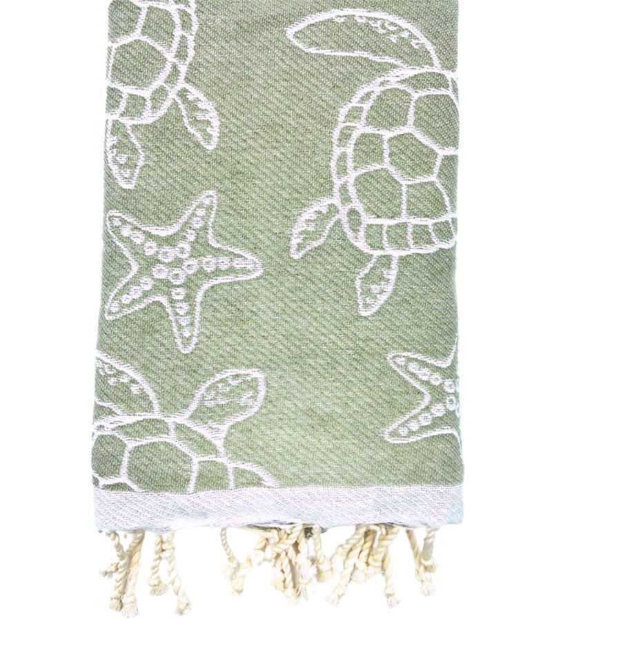 Fouta Seychelles Kaki Fouta Tunisia - 7