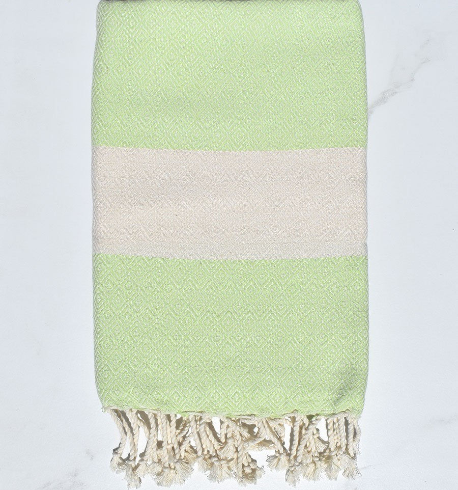 Fouta Diamant vert pastel Fouta Tunisia - 3
