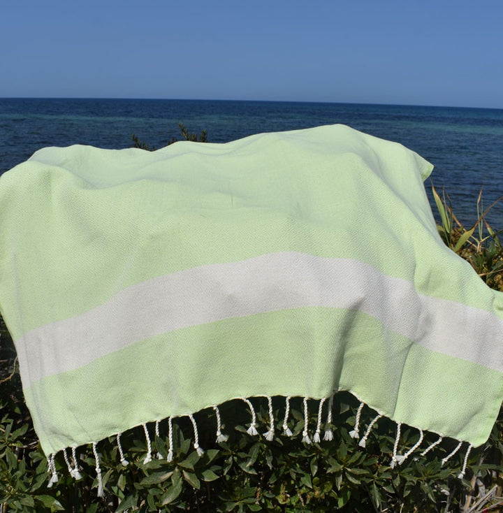 Fouta Diamant vert pastel Fouta Tunisia - 2