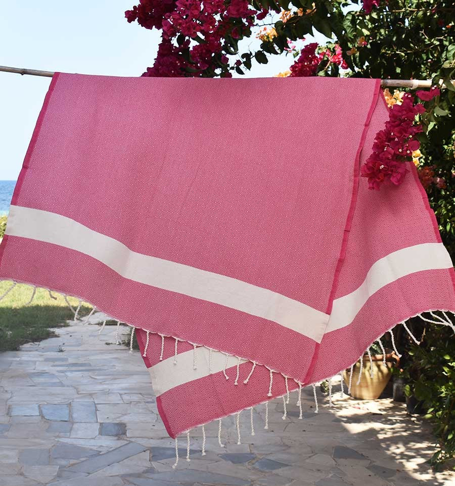 Fouta Diamant fuchsia Fouta Tunisia - 2