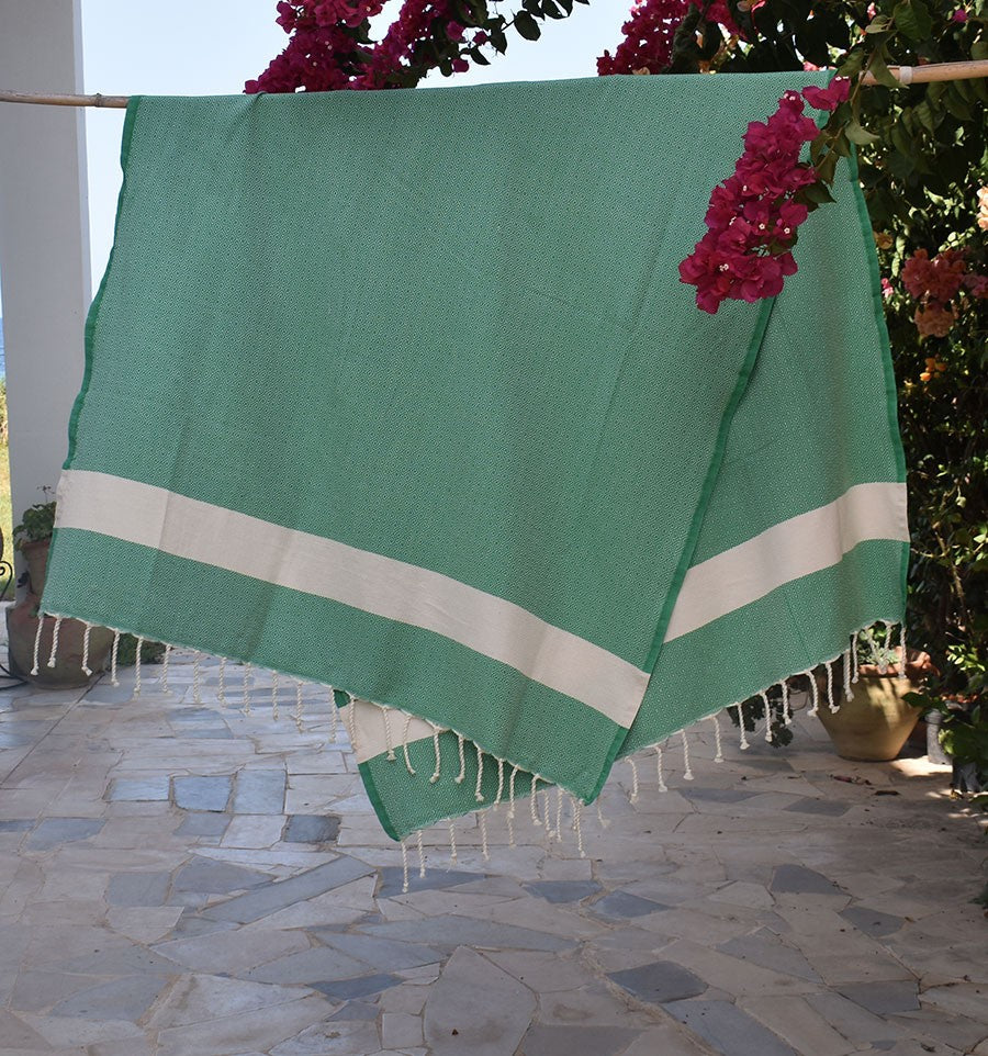 Fouta Diamant vert Fouta Tunisia - 2