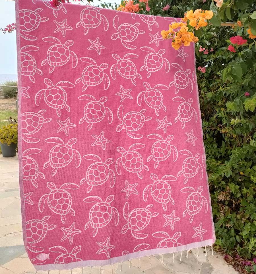 Fouta Seychelles Fuchsia Fouta Tunisia - 3