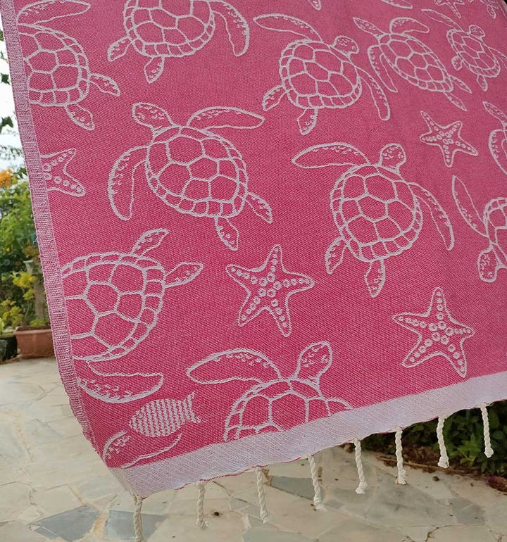 Fouta Seychelles Fuchsia Fouta Tunisia - 4