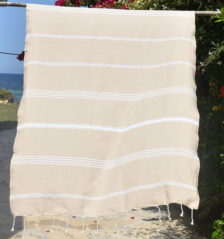 Fouta Mykonos beige Fouta Tunisia - 2