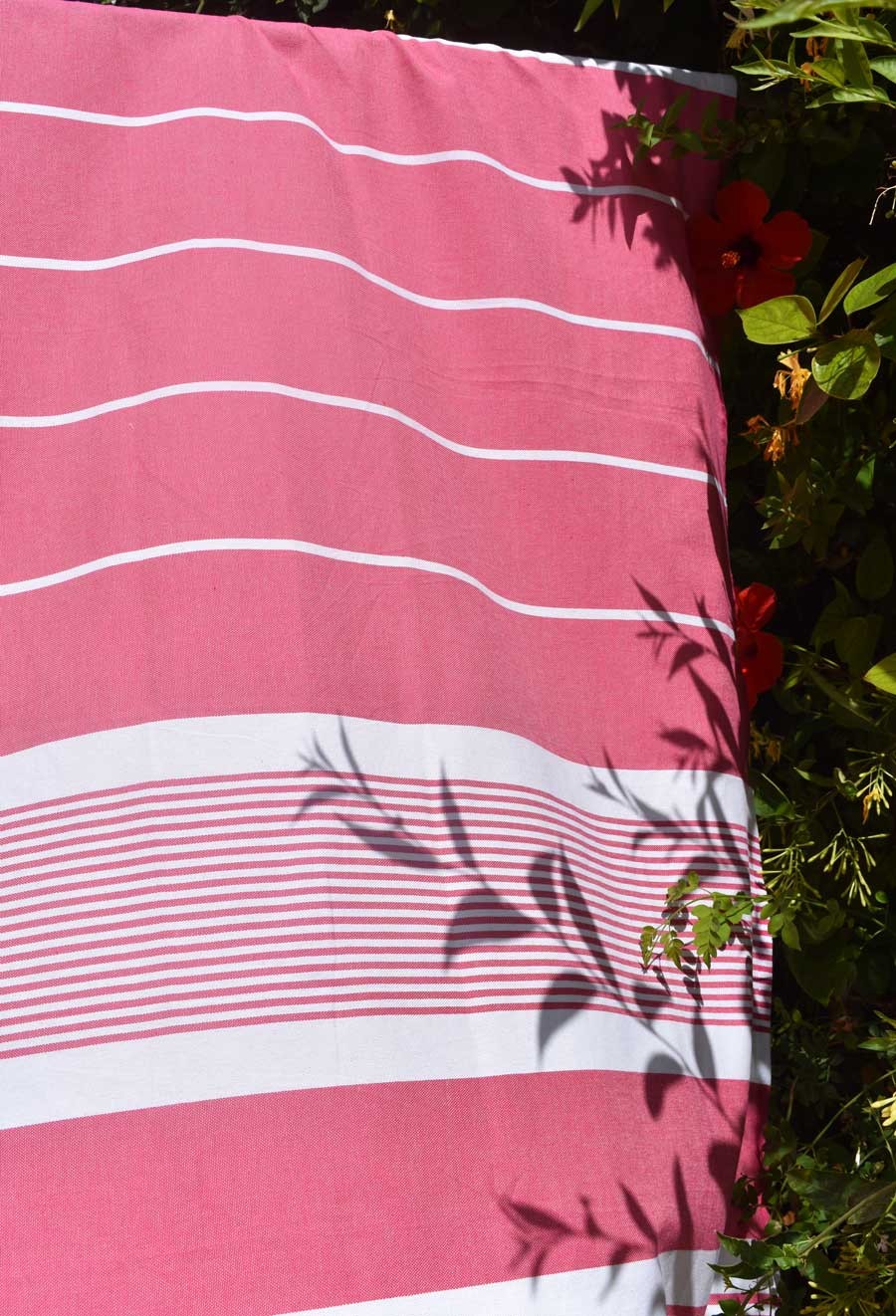 Fouta arthur en Coton Recyclé rose fuchsia Fouta Tunisia - 4