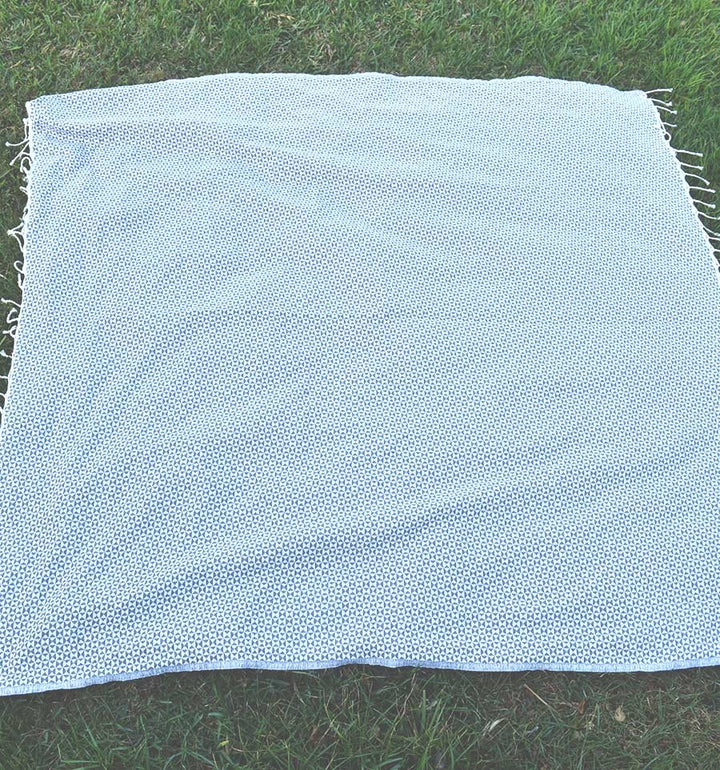 Jeté papillon bleu ciel Fouta Tunisia - 2