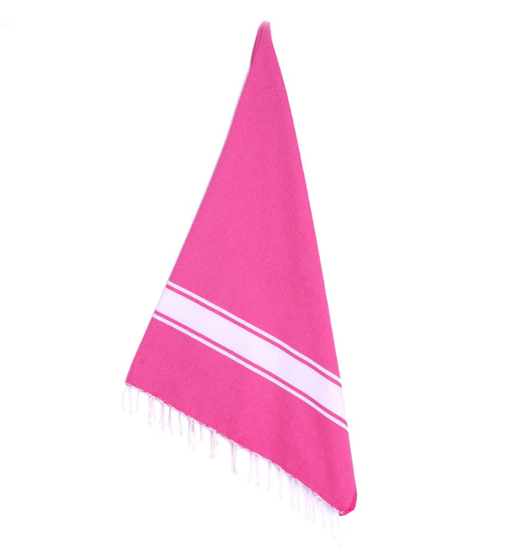 Fouta en Coton Recyclé rose fuchsia Fouta Tunisia - 3