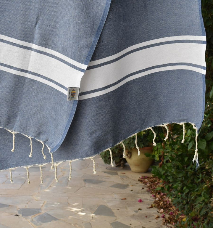 Fouta classique bleu jean