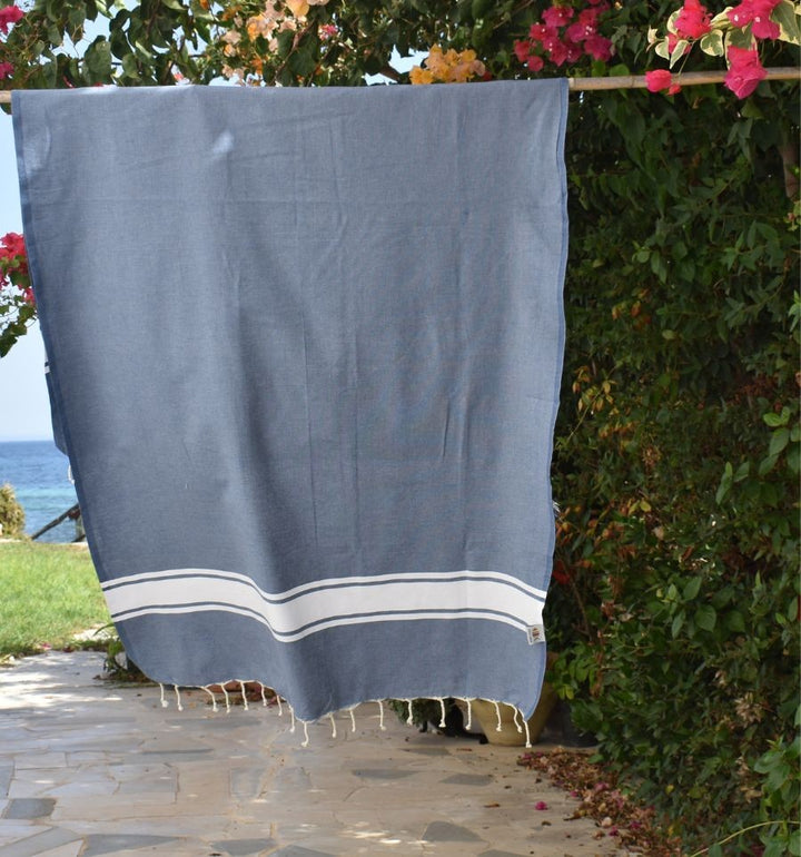 Fouta classique bleu jean