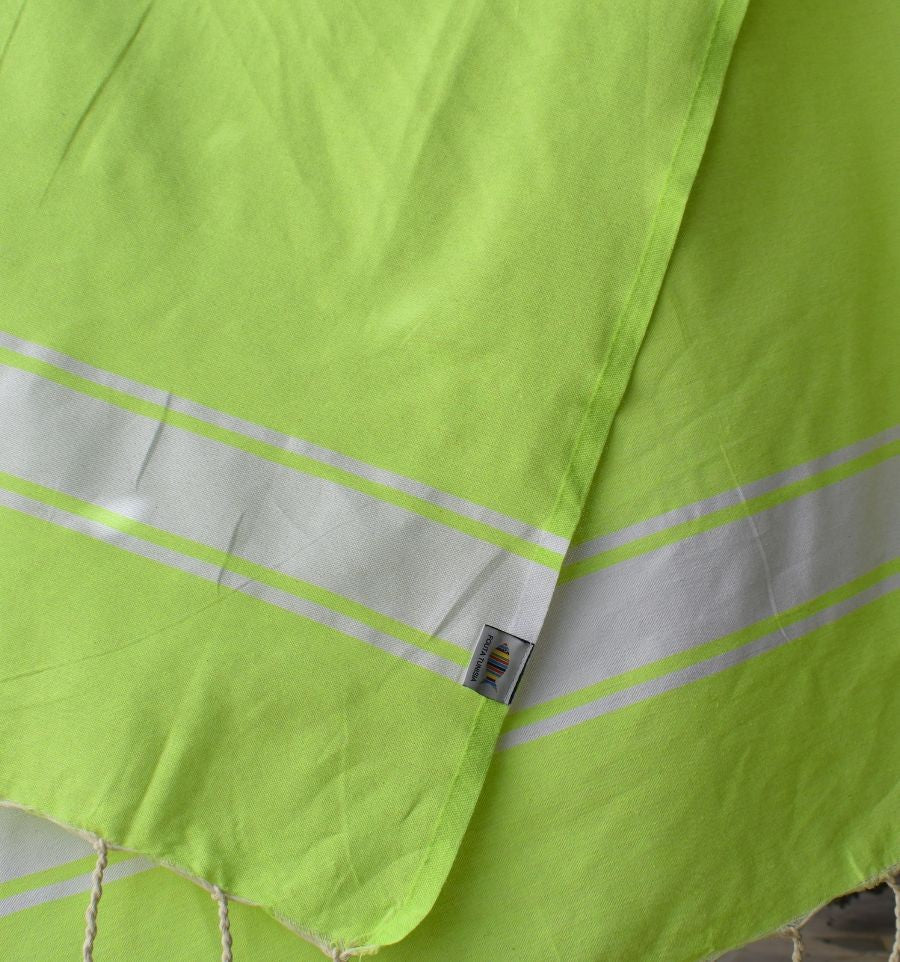 Fouta plate vert éclat