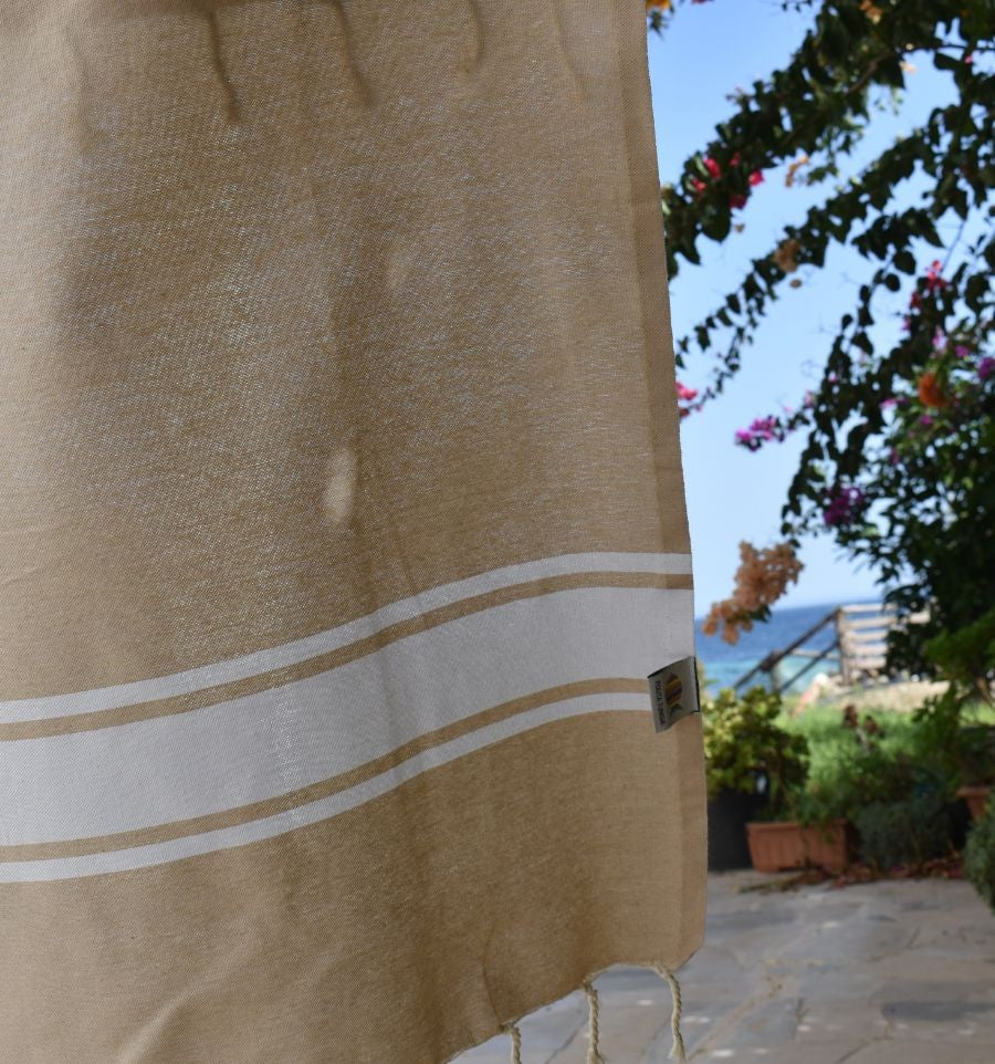 Fouta plate beige