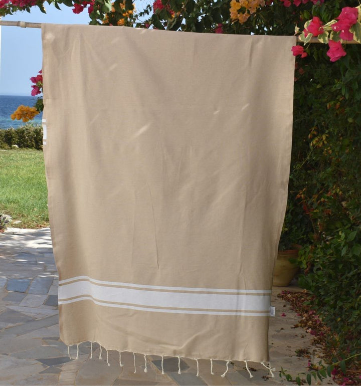 Fouta plate beige