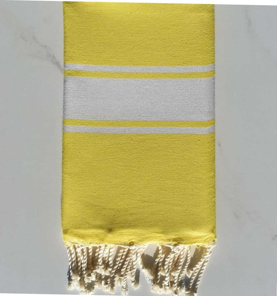 Fouta Plate jaune