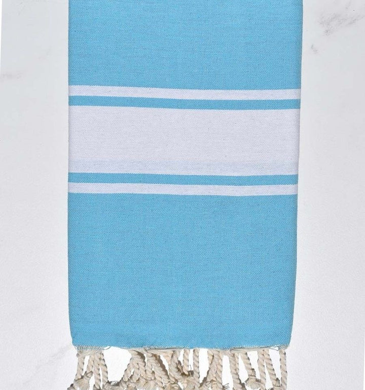 Fouta classique bleu céleste