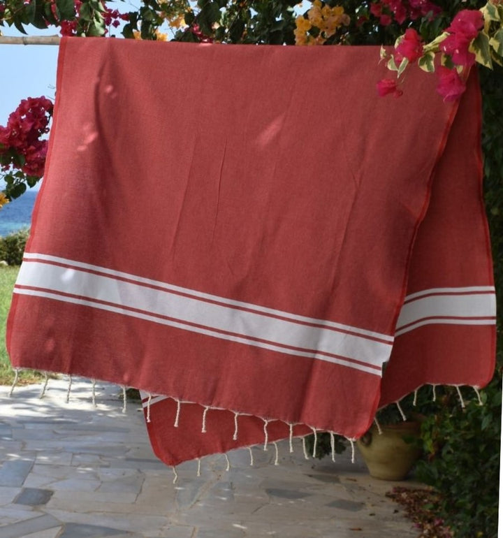 Fouta classique rouge