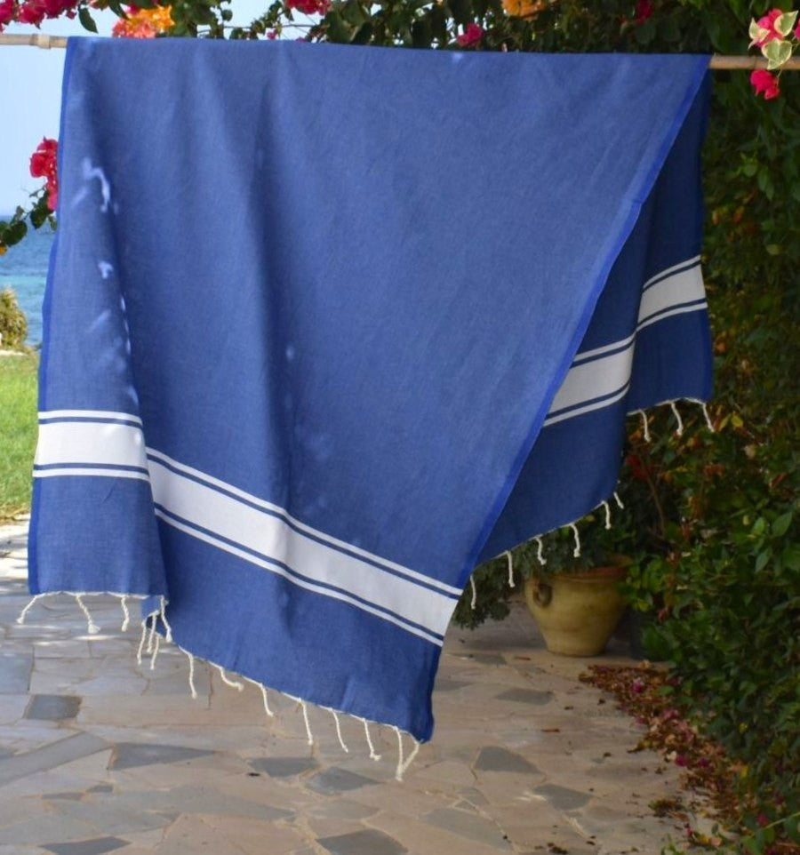 Fouta classique bleu