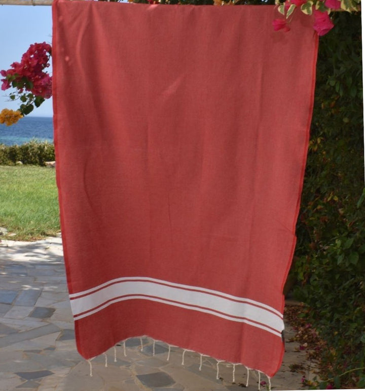 Fouta classique rouge