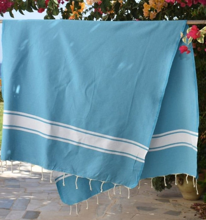 Fouta classique bleu céleste