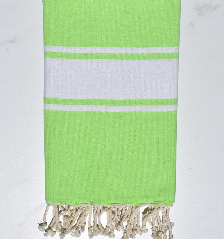 Fouta plate vert éclat