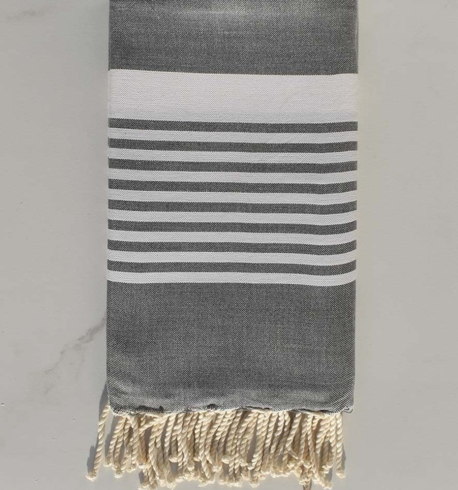 Fouta arthur gris moyen