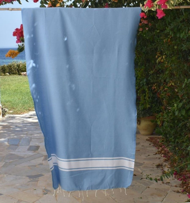 Fouta classique bleu clair