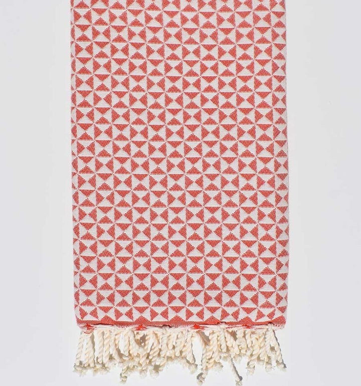 Serviette de plage papillon rouge
