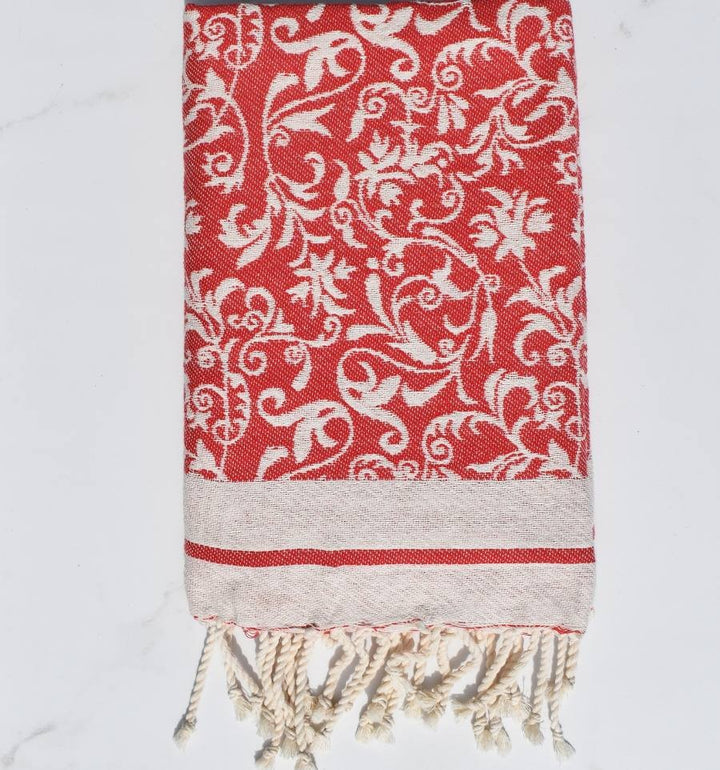 Fouta Versailles rouge