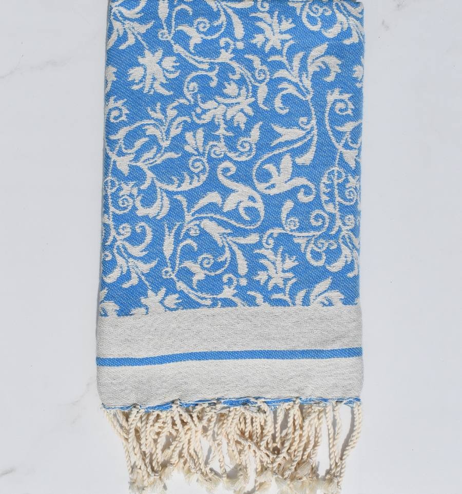 Fouta Versailles bleu azur