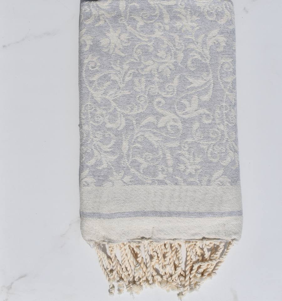 Fouta Versailles gris clair