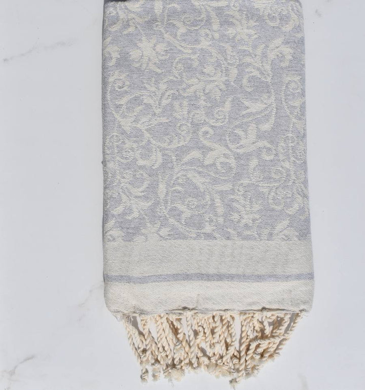 Fouta Versailles gris clair