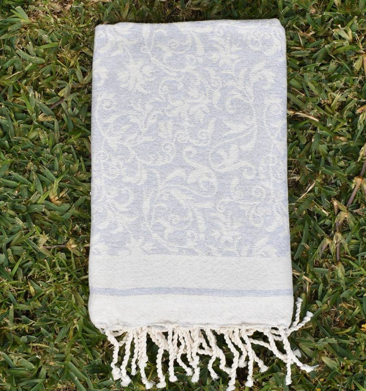 Fouta Versailles gris clair