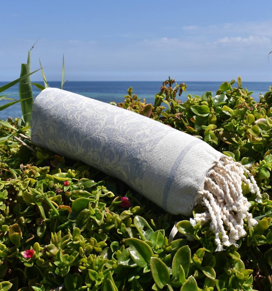 Fouta Versailles gris clair