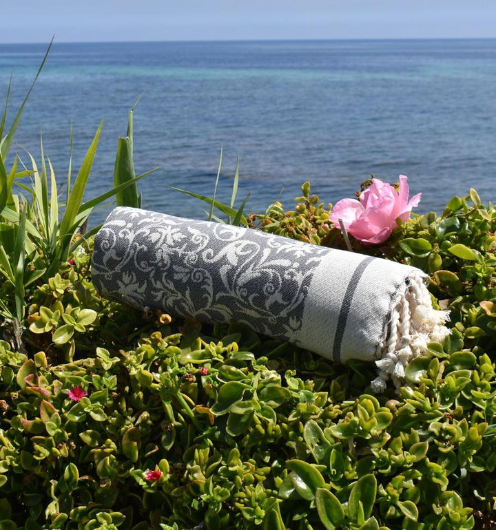 Fouta Versailles gris